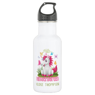 Bouteille D'eau Papillon Unicorn jardin d'enfants Retour à l'école