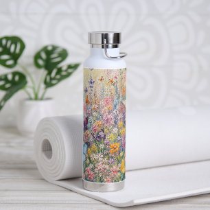 Bouteille D'eau Papillons du Paradis – Une Fleur Sauvage Colorée
