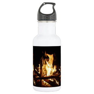 Bouteille D'eau Par les flammes