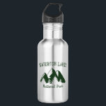 Bouteille D'eau Parc national des Lacs-Waterton<br><div class="desc">Waterton Lakes National Park se trouve dans le sud de l’Alberta,  au Canada,  à la limite du parc national des Glaciers du Montana. Elle est connue pour sa chaîne de lacs,  dont les lacs Upper et Middle Waterton,  bordés par les Rocheuses.</div>