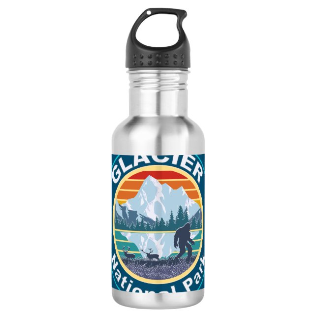 Bouteille D'eau Parc national du Glacier Bigfoot (Devant)