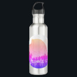 Bouteille D'eau Parc national Yosemite Demi-Dôme Art violet<br><div class="desc">Découvrez cette superbe création en crayon coloré du Yosemite National Park en Californie. Recueillir tous les parcs, je les crée tout le temps. Regardez ma boutique pour plus de randonnée, de camping, de vie vanique, d'oiseaux et beaucoup plus! Vous pouvez également trouver ce design sur tee - shirt, tasses, autocollants,...</div>