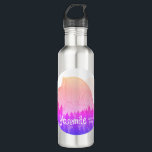 Bouteille D'eau Parc national Yosemite Demi-Dôme Art violet<br><div class="desc">Découvrez cette superbe création en crayon coloré du Yosemite National Park en Californie. Recueillir tous les parcs, je les crée tout le temps. Regardez ma boutique pour plus de randonnée, de camping, de vie vanique, d'oiseaux et beaucoup plus! Vous pouvez également trouver ce design sur tee - shirt, tasses, autocollants,...</div>