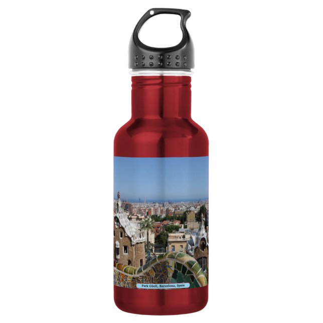 Bouteille D'eau Park Güell, Barcelone, Espagne (Devant)