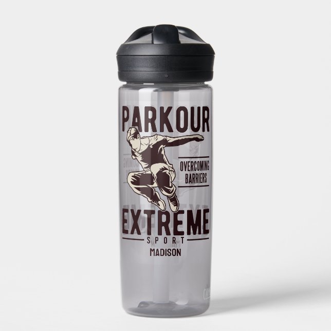 Bouteille D'eau PARKOUR nom personnalisé (Extérieur)