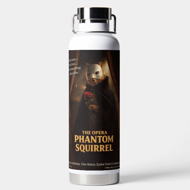 Bouteille D'eau Parodie de l'Opéra Fantôme Écureuil (Plage)