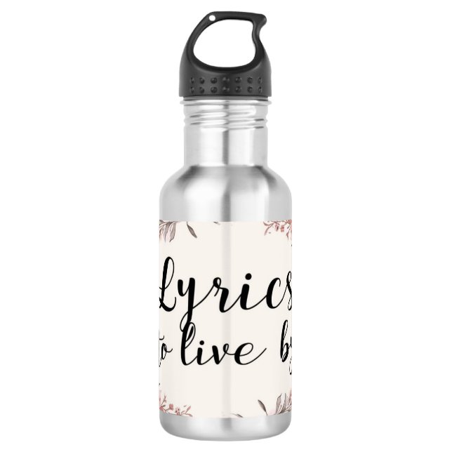 Bouteille D'eau Paroles pour vivre (Devant)