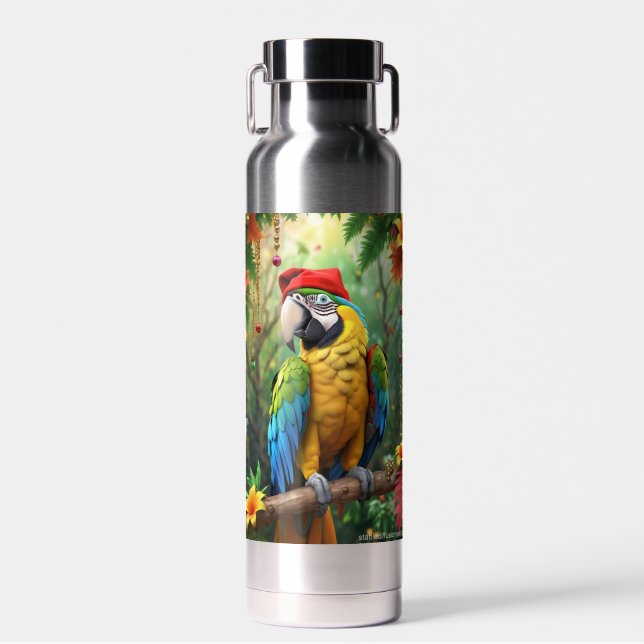 Bouteille D'eau Parrot de Noël Comme Père Noël-76349 (Avant)