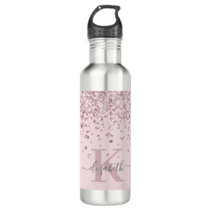 Bouteille D'eau Parties scintillant or rose rose vierge Diamant Mo