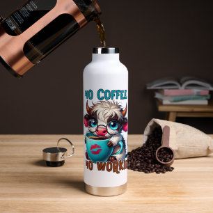 Bouteille D'eau Pas de café, pas de travail