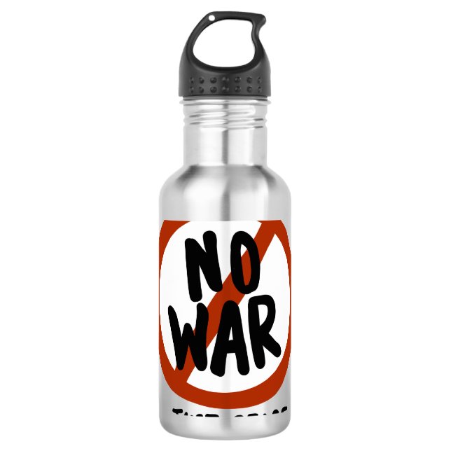 Bouteille D'eau Pas de guerre juste la paix (Devant)