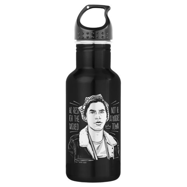 Bouteille D'eau Pas De Repos Pour Les Méchants (Devant)