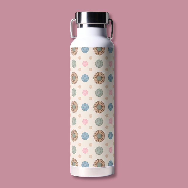 Bouteille D'eau Pastel Babylonien inspiré motif floral (Créateur téléchargé)