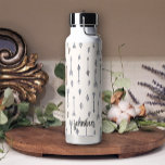 Bouteille D'eau Pastel Boho Flèches Plumes Ajouter un nom<br><div class="desc">Bouteille d'eau Boho.</div>