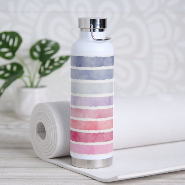 Bouteille D'eau Pastel Stripes (Yoga)