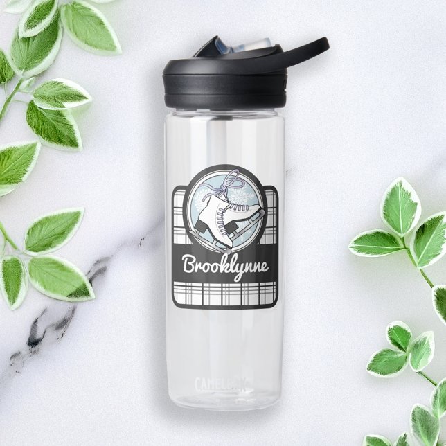 Bouteille D'eau Patinage Tartan moderne personnalisé (Créateur téléchargé)