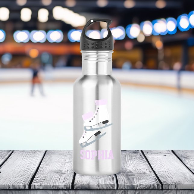 Bouteille D'eau Patins Figure Lilac Filles Personnalisées (Créateur téléchargé)