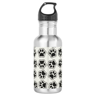 Bouteille D'eau Pattes noires, pattes de chien, pattes de chat, co