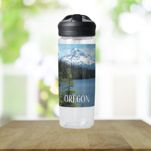 Bouteille D'eau Paysage de l'Oregon avec le mont Hood et un lac