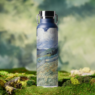 Bouteille D'eau Paysage Vincent Van Gogh Art Vintage Monogramme