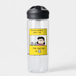Bouteille D'eau Peanuts | Lucy & the Doctor Is In<br><div class="desc">Lucy is the crabby,  bossy and opinionated girl who bullies most other characters in the comic strip,  particularly Linus et Charlie Brown. Check out this cute Peanuts design featuring Lucy and her advice.</div>