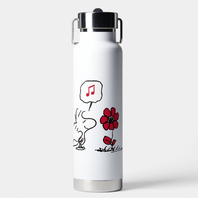 Bouteille D'eau PEANUTS | Motif rouge et noir (Salle de sport)