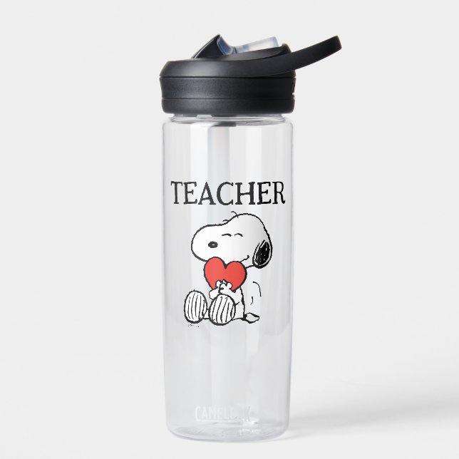 Bouteille D'eau Peanuts | Snoopy Heart Hug Teacher (Gauche)