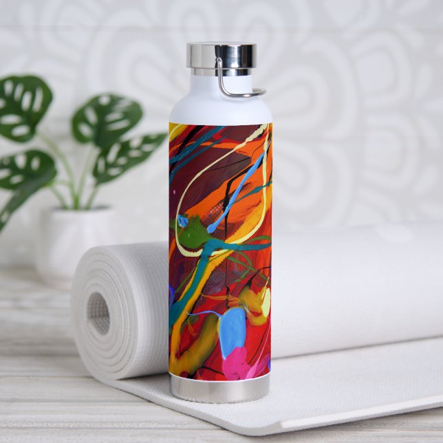 Bouteille D'eau Peinture Abstraite (Yoga)
