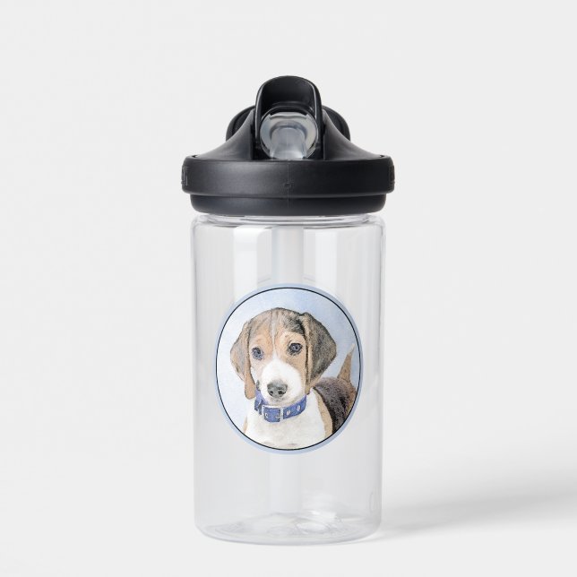 Bouteille D'eau Peinture beagle - Cute Original Chien Art (Avant)
