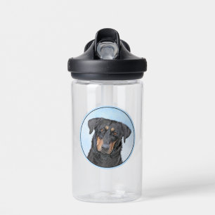 Bouteille D'eau Peinture de Beauceron - Cute Original Chien Art