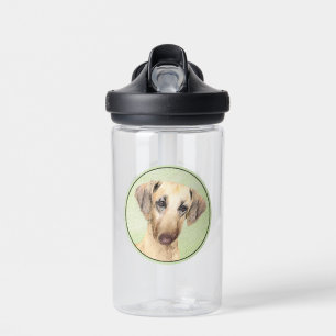 Bouteille D'eau Peinture de Sloughis - Joli Art Original de Chien