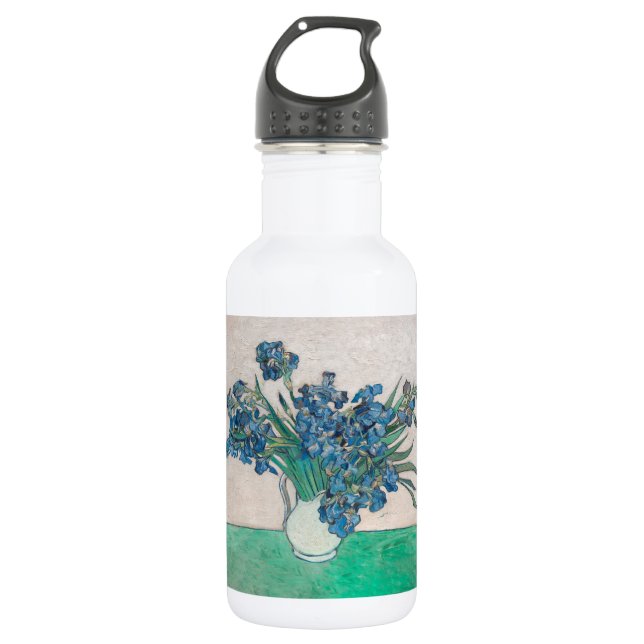 Bouteille D'eau Peinture impressionniste Vase Iris de Van Gogh (Devant)