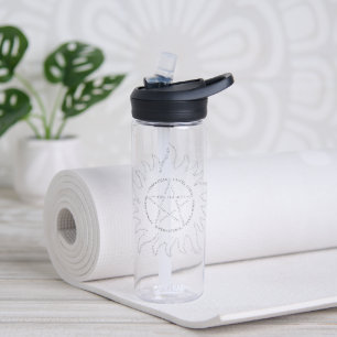 Bouteille D'eau Pentagramme de typographie surnaturelle