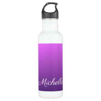 Bouteille D'eau Personalisé violet ombre