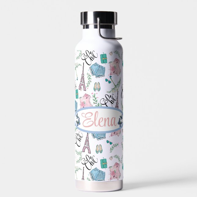Bouteille D'eau personalizado de parís Chic (Gauche)