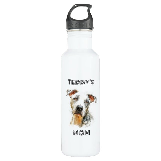 Bouteille D'eau Personalized Dog Mom Water Bottle | Custom Gift (Devant)