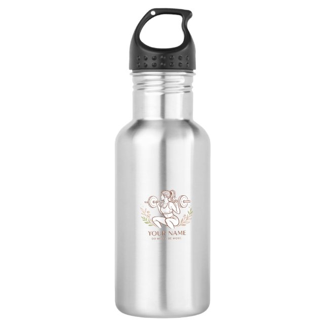 Bouteille D'eau Personalized Minimal Line Art Water Bottle (Devant)
