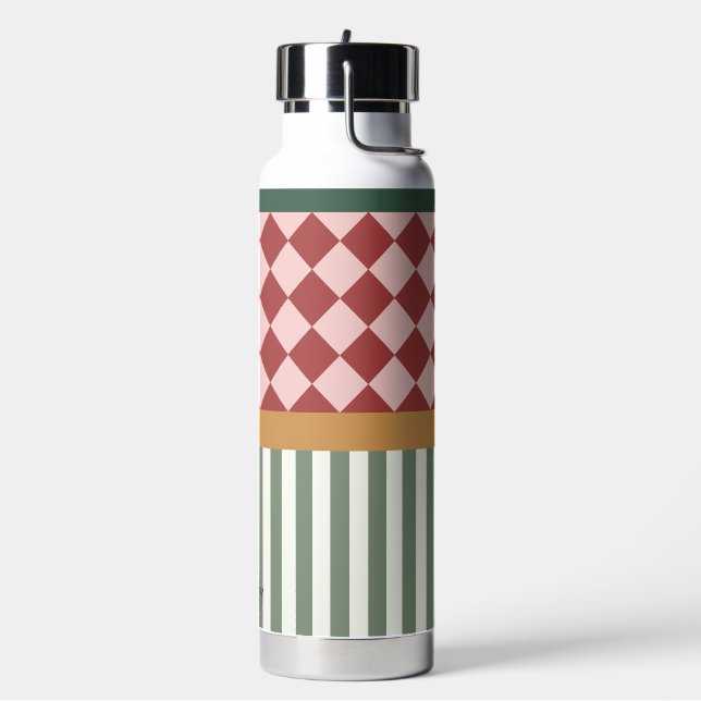 Bouteille D'eau Personalized Pattern Water Bottle with Name (Gym)