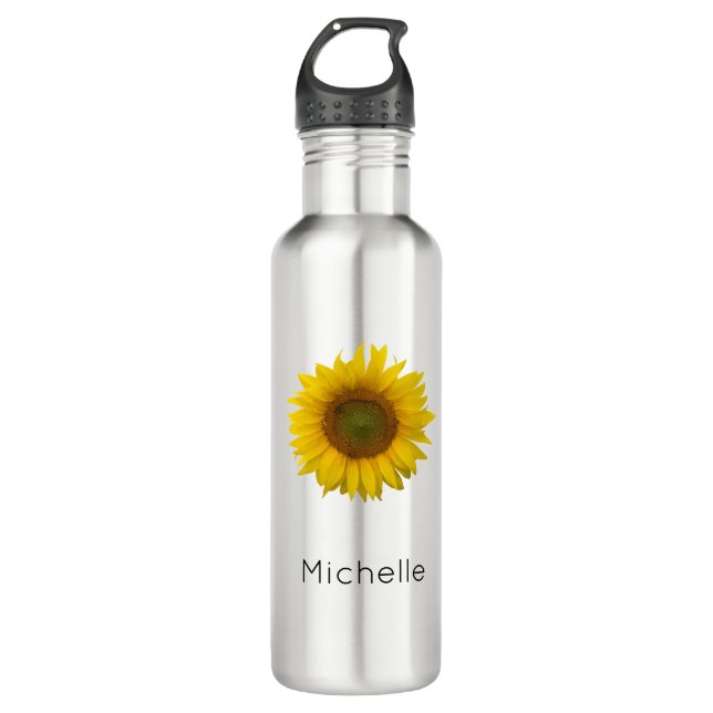 Bouteille D'eau Personalized Sunflower (Devant)