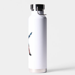 Bouteille D'eau Personnage patriotique Dabbing Design vectoriel vi