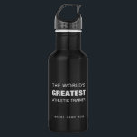Bouteille D'eau Personnalisable le plus grand formateur sportif du<br><div class="desc">Personnalisez ce design simple et audacieux pour votre Trainer sportif préféré</div>