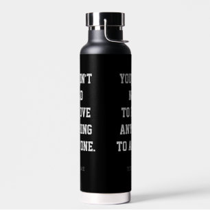 Bouteille d'eau personnalisable minimaliste 'Prove