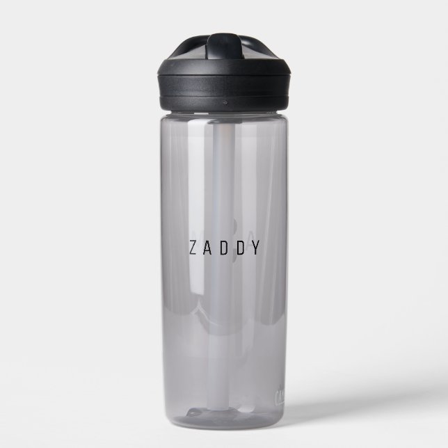 Bouteille D'eau Personnalisable Personnalisé Monogramme Zaddy Came (Extérieur)