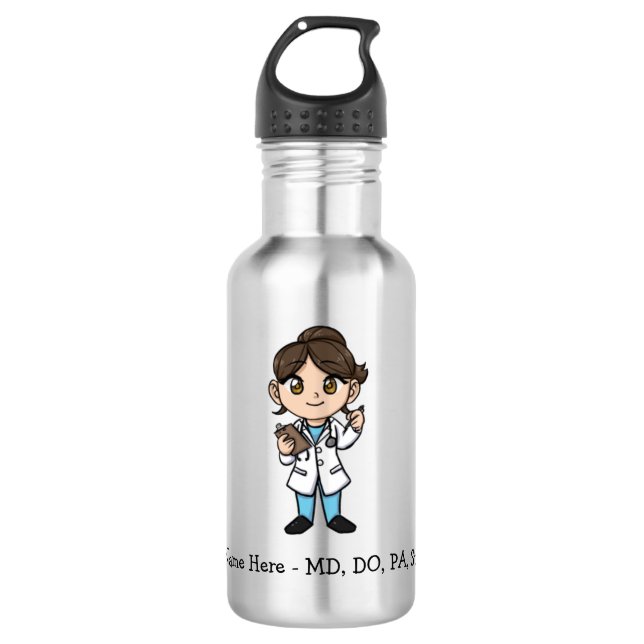 Bouteille D'eau Personnalisé Cute Médicale Professionnel (Devant)