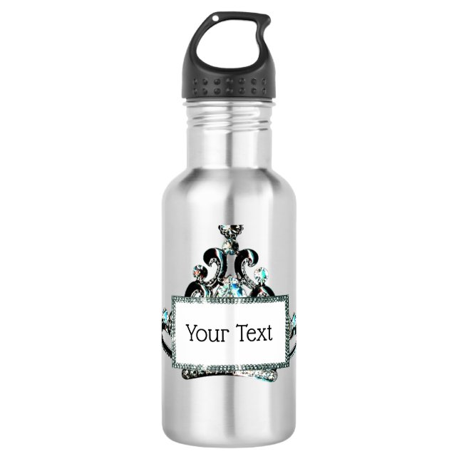 Bouteille D'eau Personnalisé "Royal Tiara" (Devant)