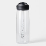 Bouteille D'eau Personnalisé Votre Nom Floral Clair<br><div class="desc">Ajoutez votre nom à cette bouteille d'eau pour une faveur de mariage personnalisée,  un cadeau de fête de mariée ou juste pour un usage quotidien !</div>