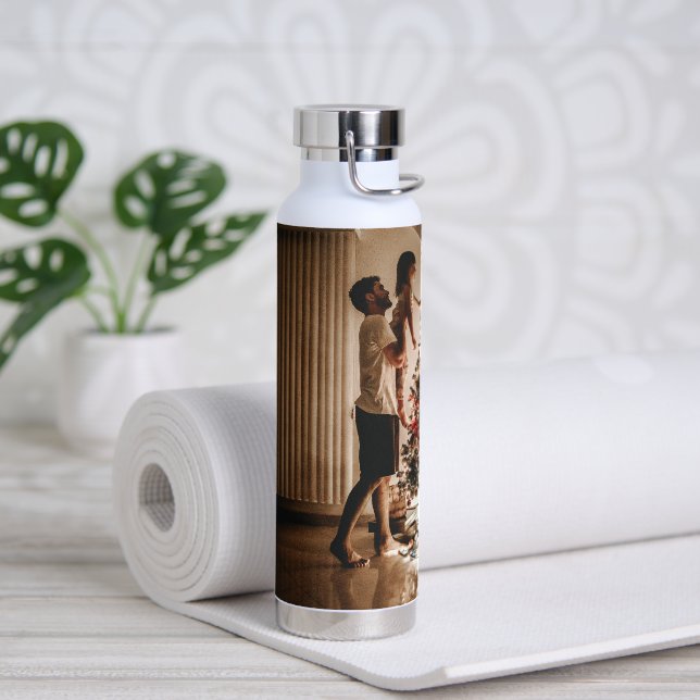 Bouteille d'eau personnalisée (Yoga (pivoté))