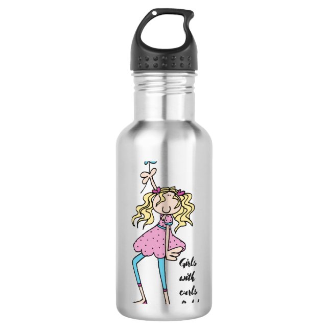 Bouteille d'eau personnalisée (24 oz), blanc (Devant)