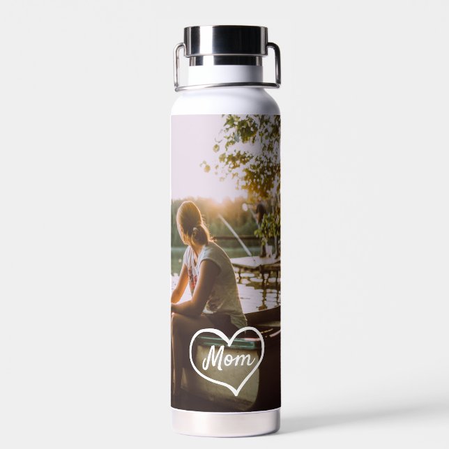 Bouteille d'eau personnalisée avec écriture de pho (Arrière)