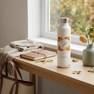 Bouteille d'eau personnalisée avec monogramme de r